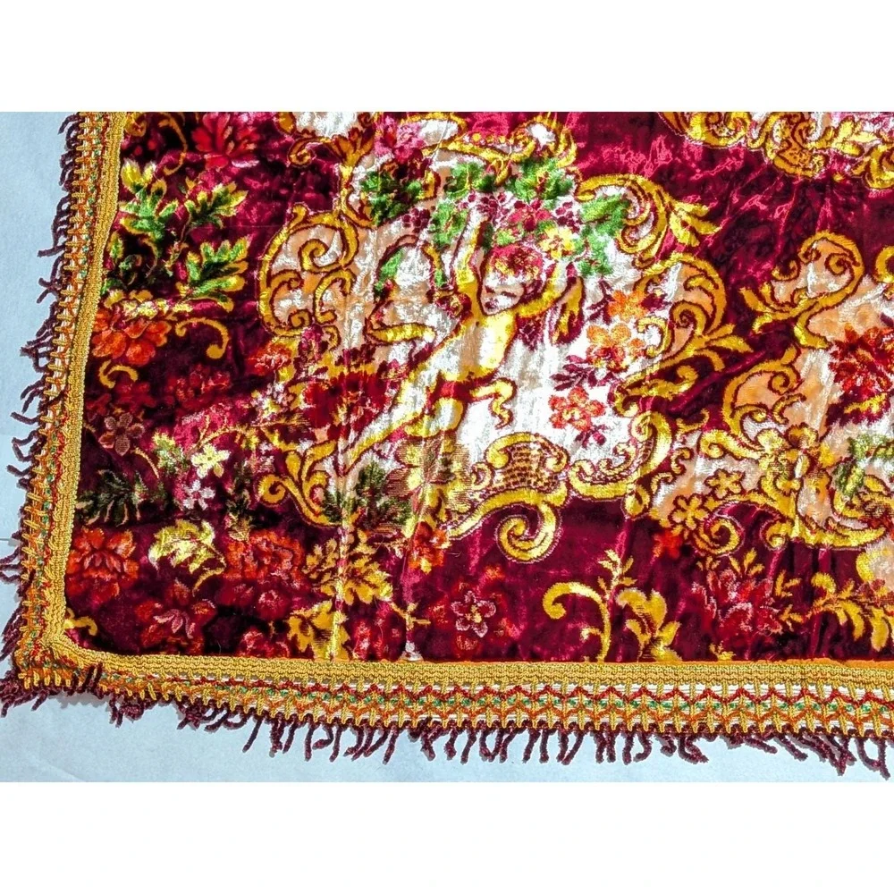 VTG 70s Besana Italian Velvet Tapestry 101